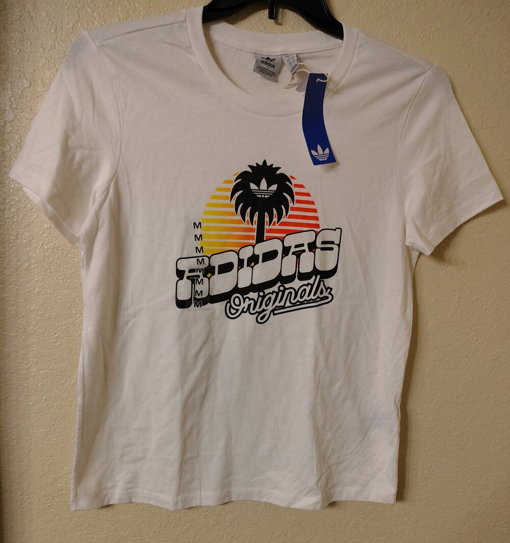 adidas Originals Island Club Junior Summer Glow Graphic Tee